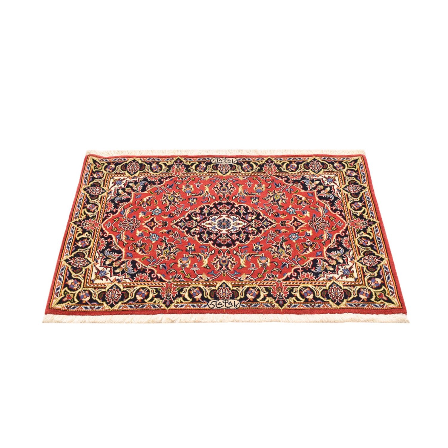 Tapis persan - Keshan - 100 x 70 cm - rouge