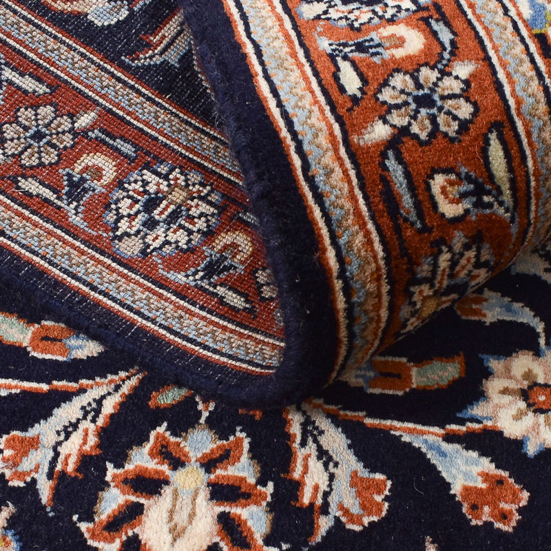 Tapis de couloir Tapis persan - Keshan - 338 x 75 cm - bleu foncé