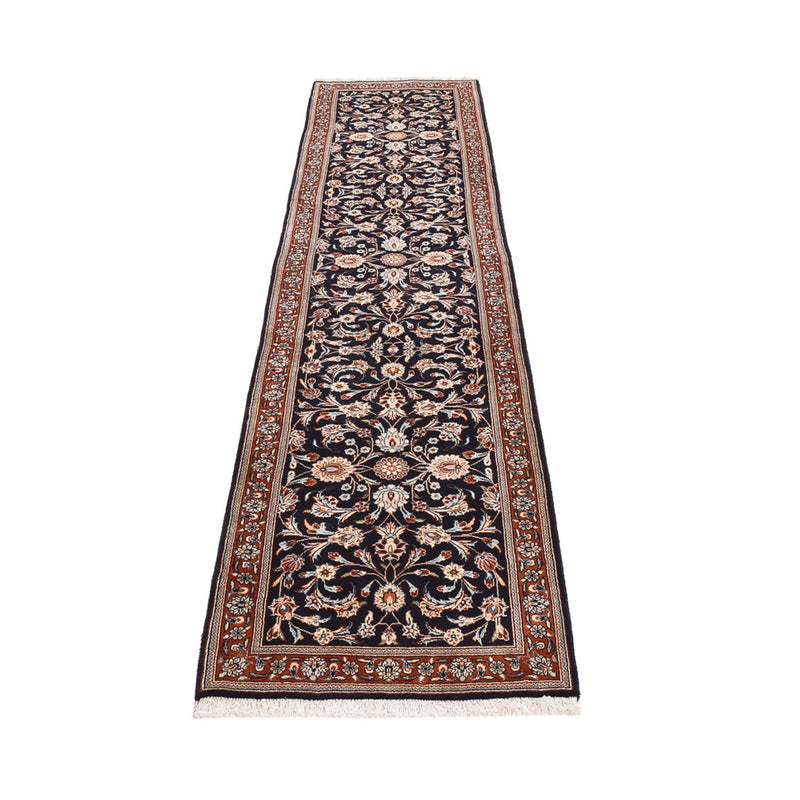 Tapis de couloir Tapis persan - Keshan - 338 x 75 cm - bleu foncé