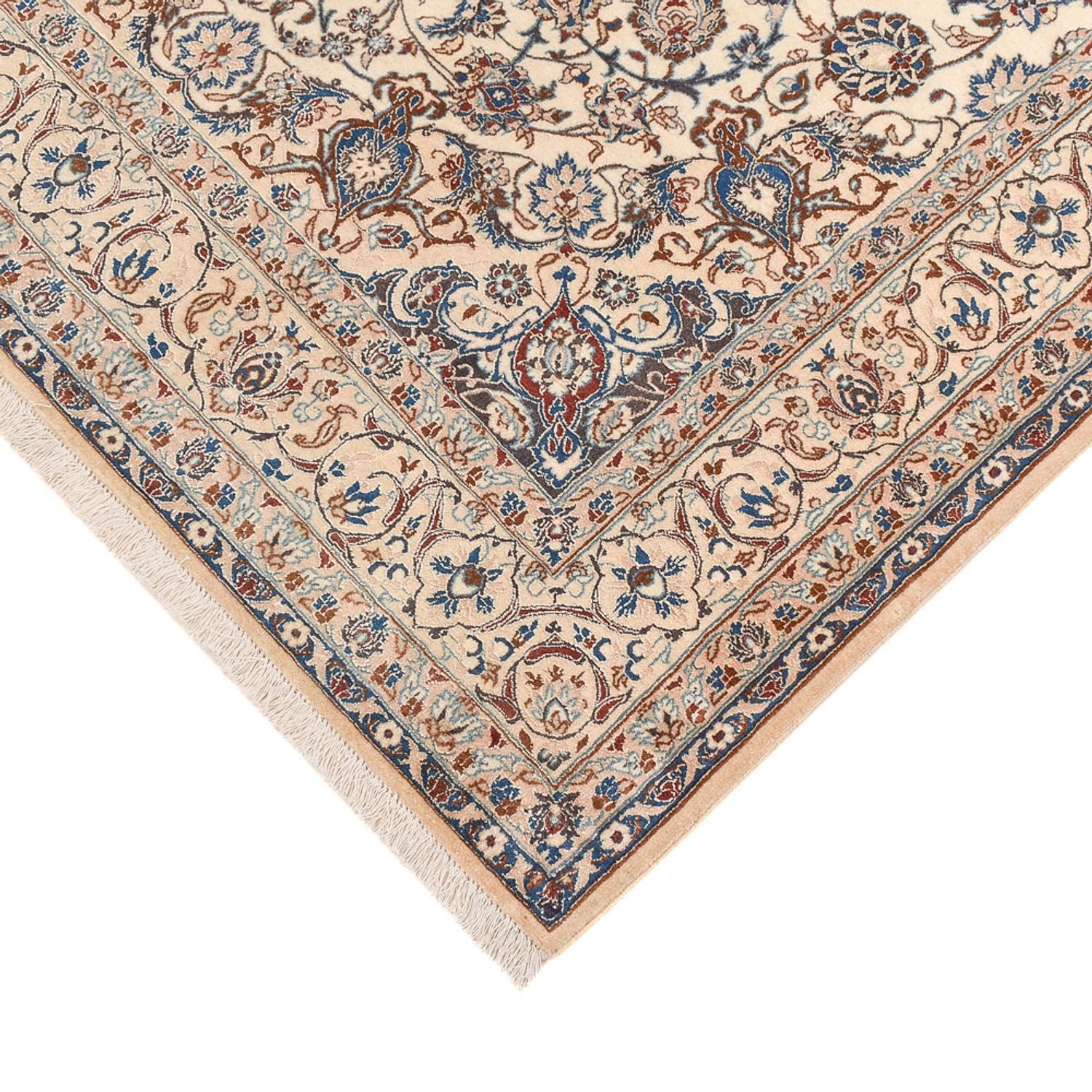 Tapis persan - Nain - Premium - 214 x 136 cm - beige