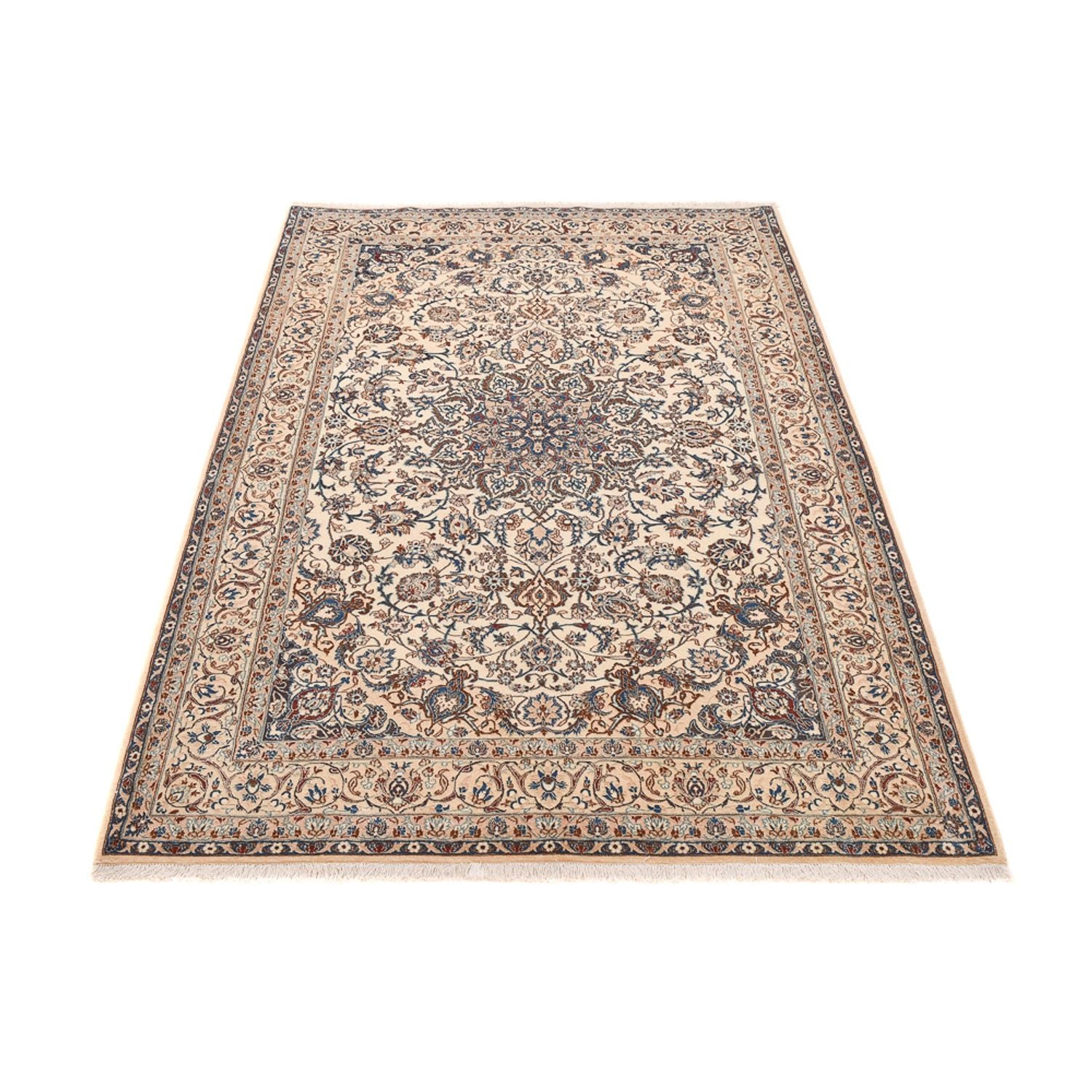 Tapis persan - Nain - Premium - 214 x 136 cm - beige