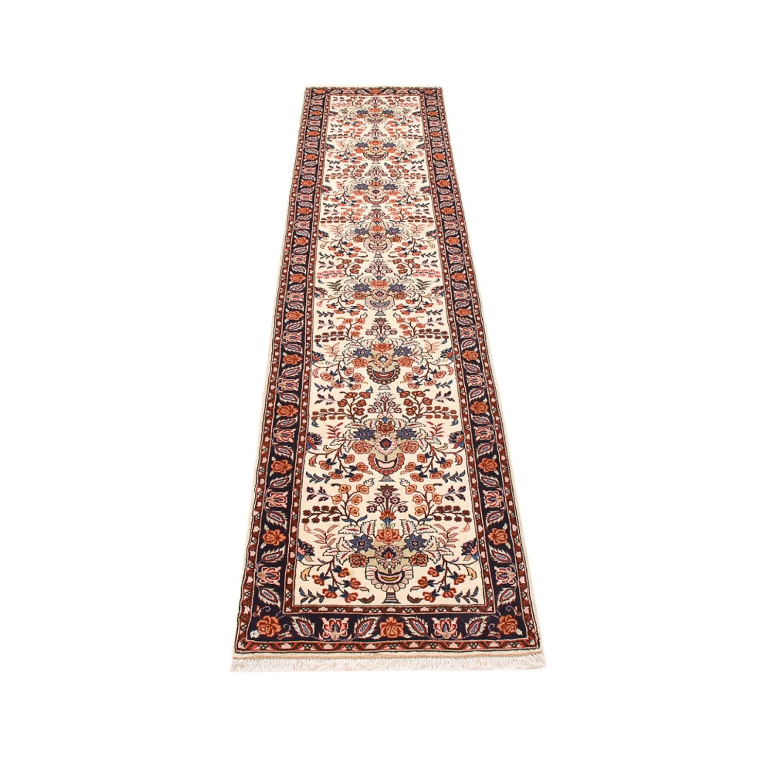 Tapis de couloir Tapis persan - Bidjar - 288 x 60 cm - beige