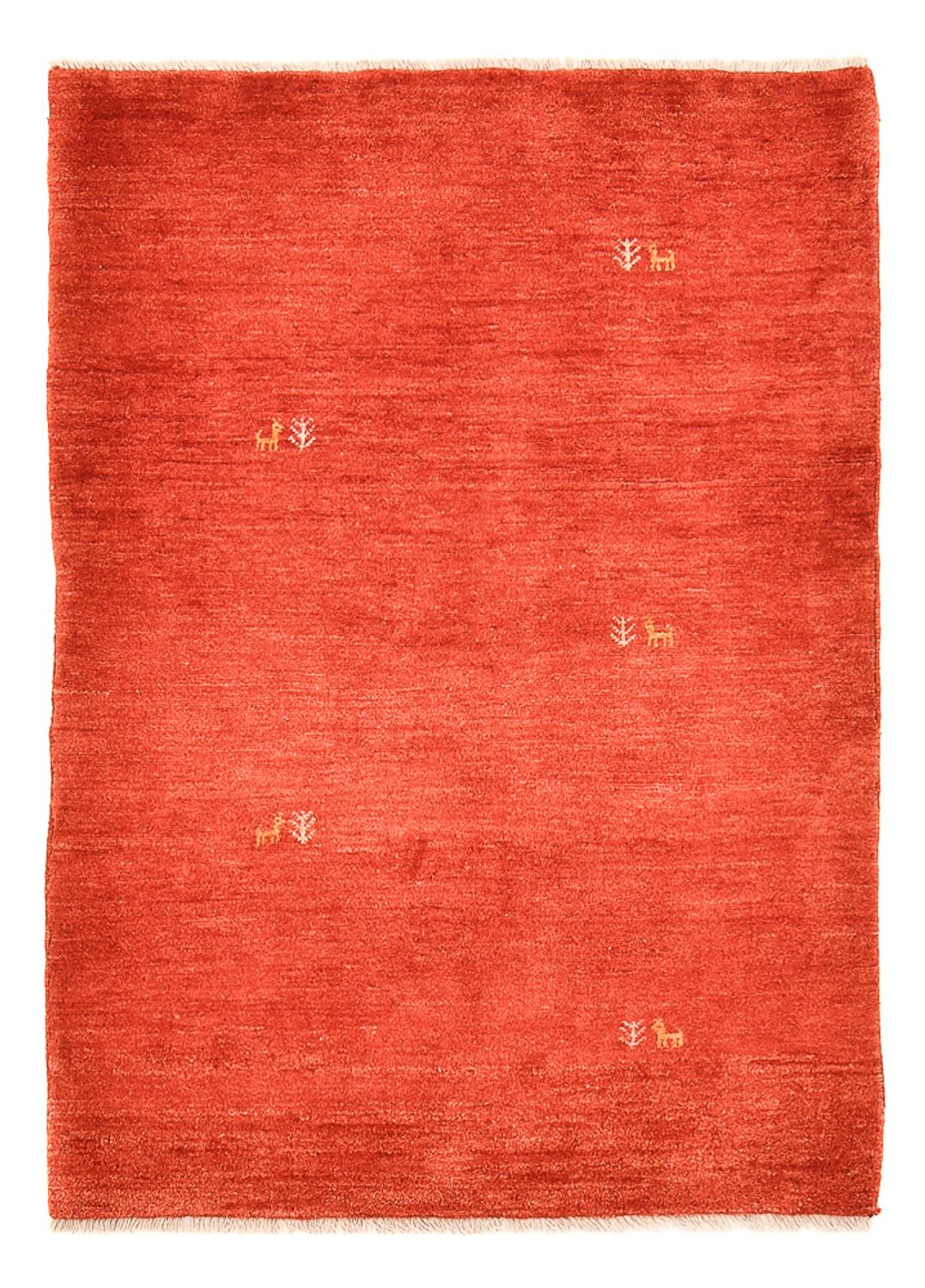 Tapis Gabbeh - Persan - 170 x 124 cm - rouge