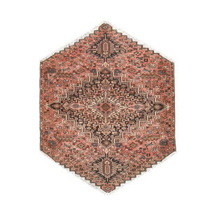 Tapis persan - Nomadic - 180 x 127 cm - rouge clair