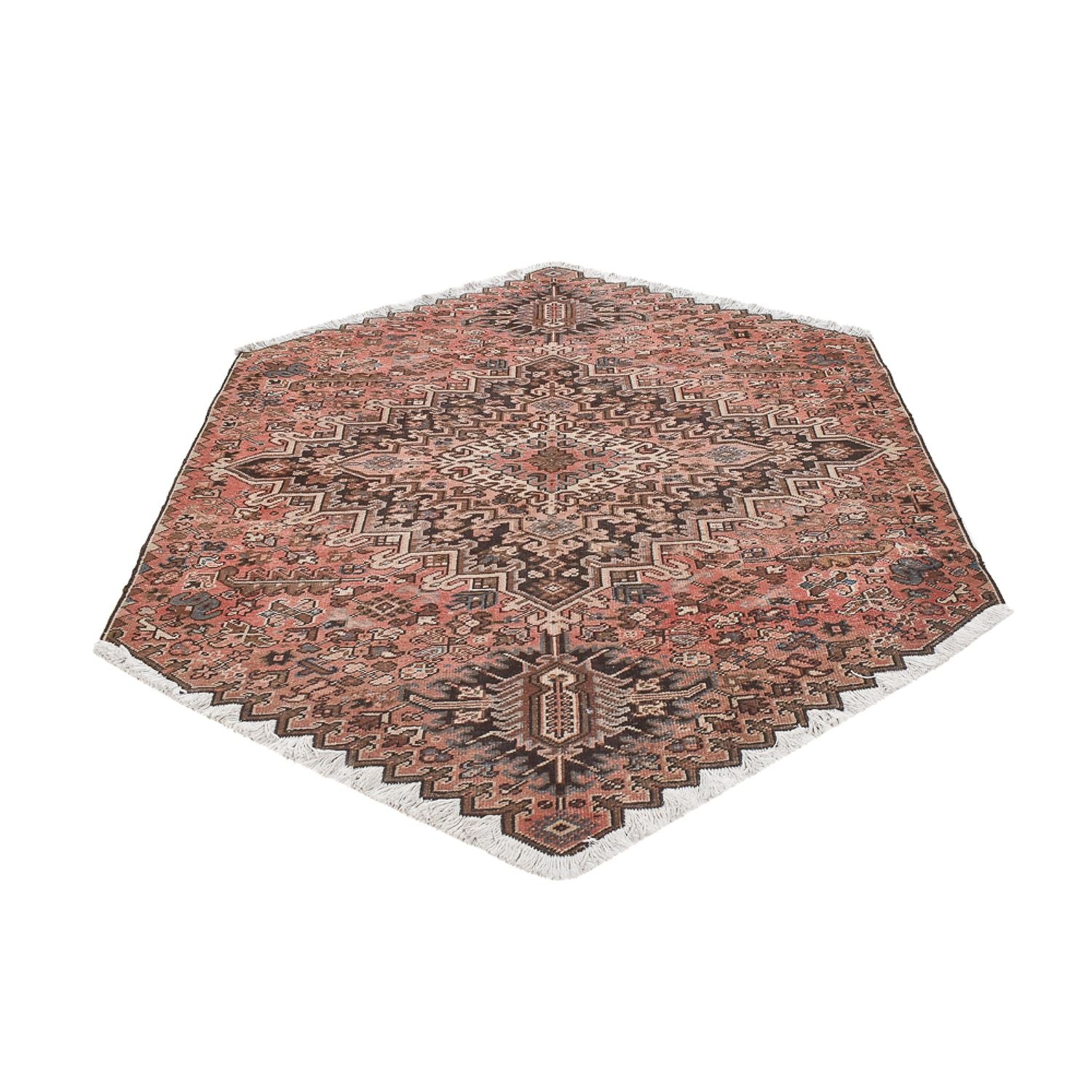 Tapis persan - Nomadic - 180 x 127 cm - rouge clair