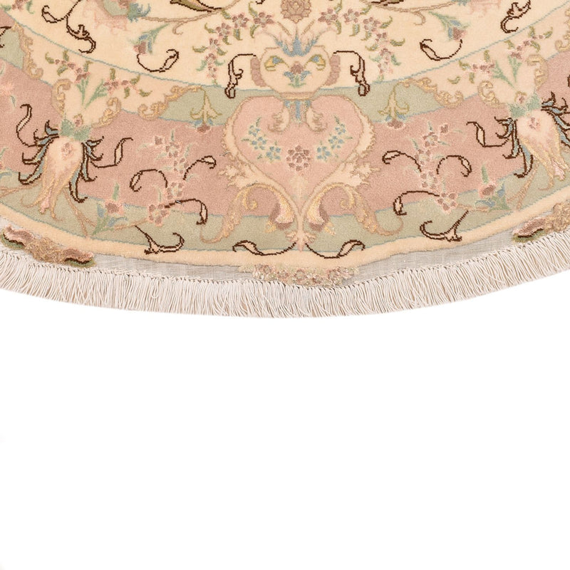 Tapis persan - Tabriz - Royal ronde  - 150 x 150 cm - beige