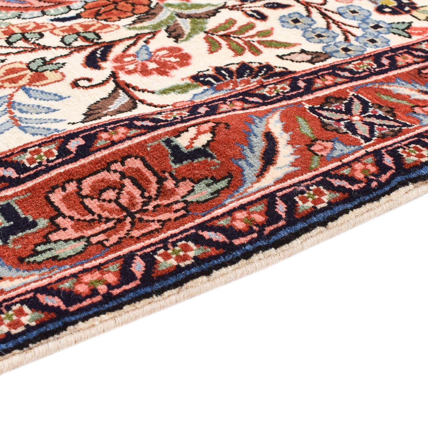 Tapis de couloir Tapis persan - Bidjar - 295 x 72 cm - beige