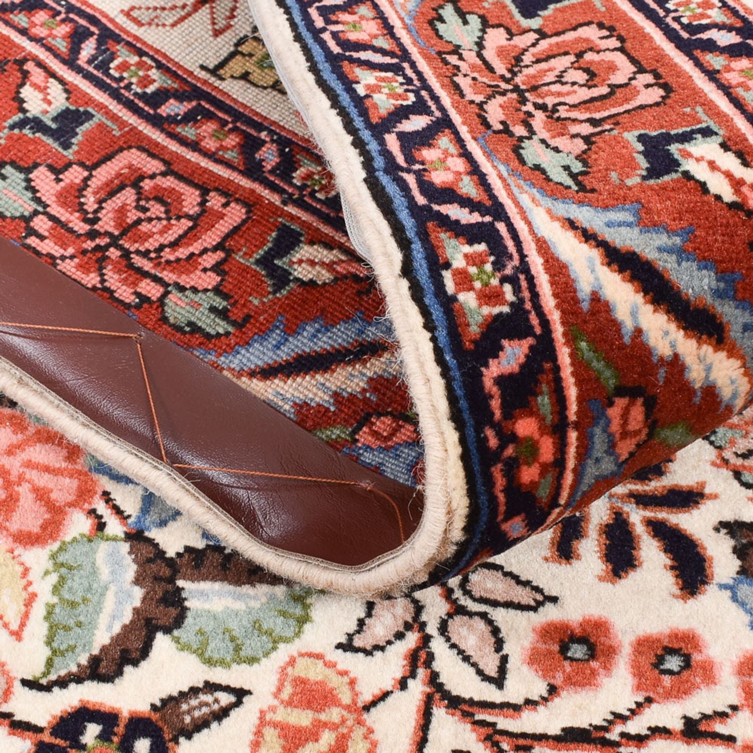 Tapis de couloir Tapis persan - Bidjar - 295 x 72 cm - beige