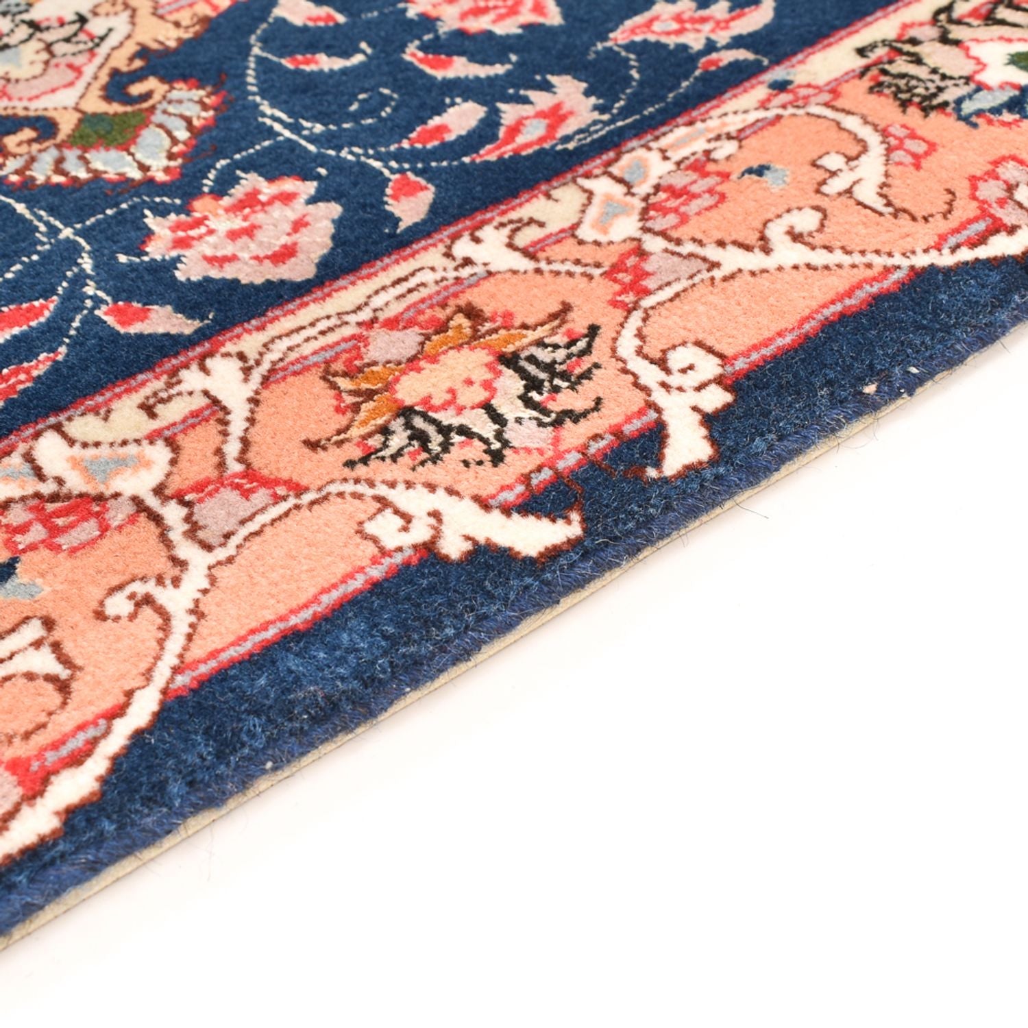 Tapis persan - Tabriz - Royal - 91 x 59 cm - bleu foncé