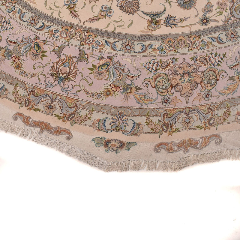 Tapis persan - Tabriz - Royal ronde  - 303 x 303 cm - beige