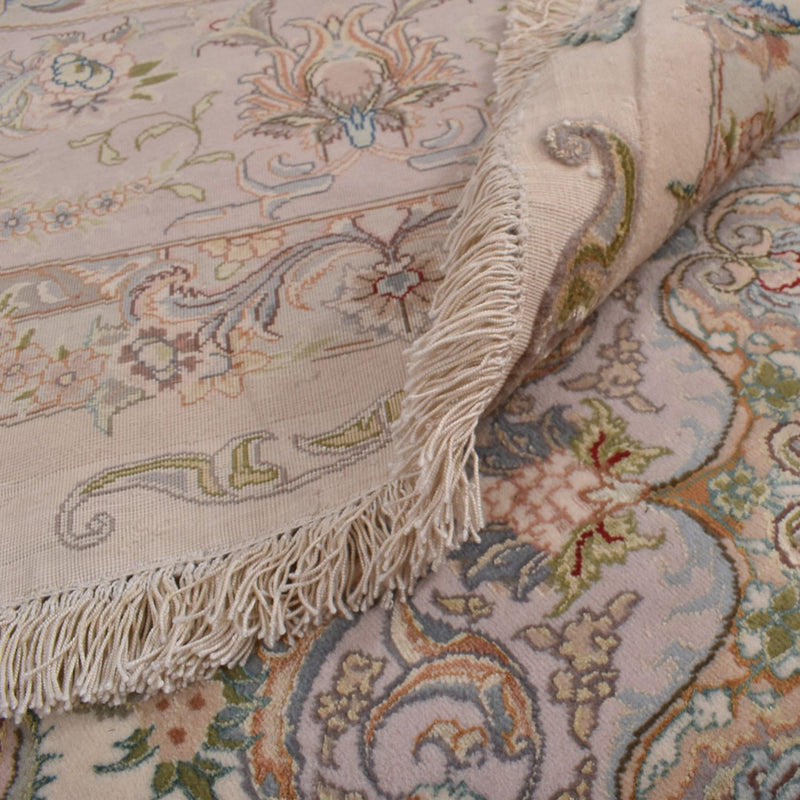 Tapis persan - Tabriz - Royal ronde  - 303 x 303 cm - beige