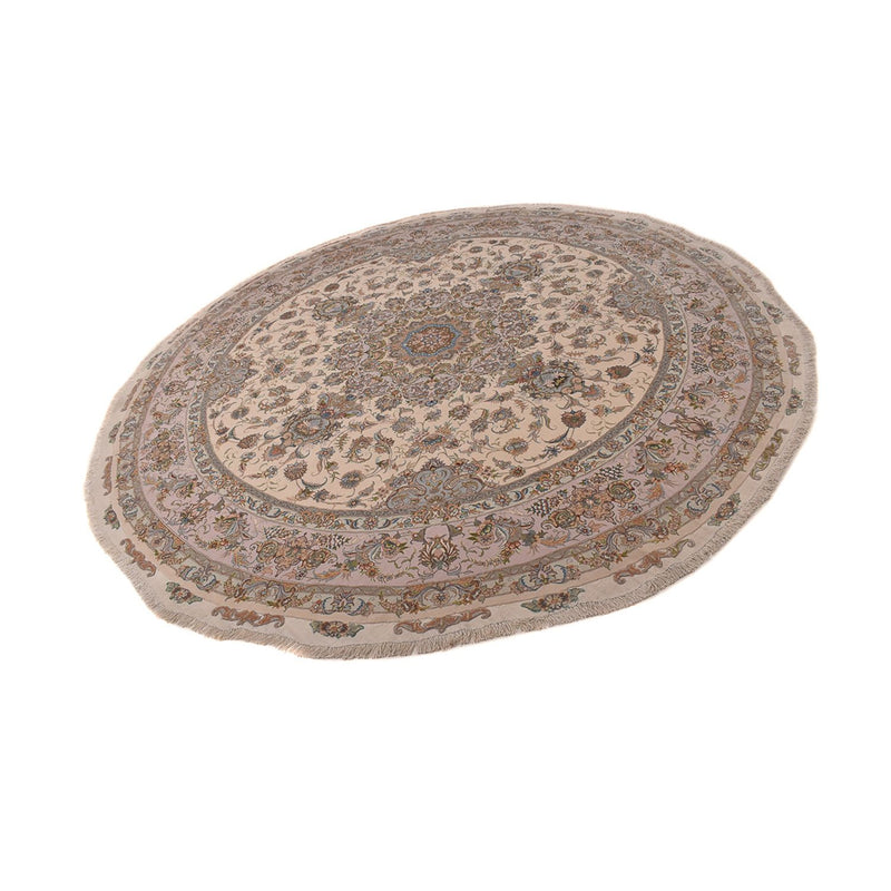 Tapis persan - Tabriz - Royal ronde  - 303 x 303 cm - beige