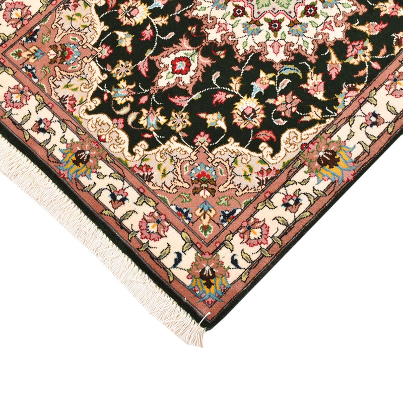 Tapis persan - Tabriz - Royal - 90 x 60 cm - bleu foncé