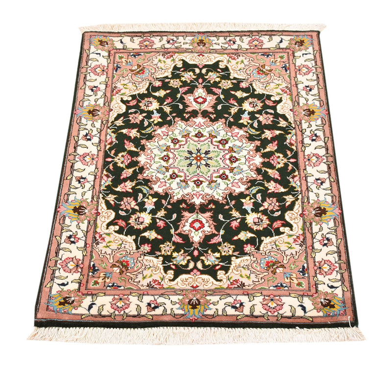 Tapis persan - Tabriz - Royal - 90 x 60 cm - bleu foncé