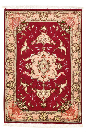 Tapis persan - Tabriz - Royal - 90 x 60 cm - rouge