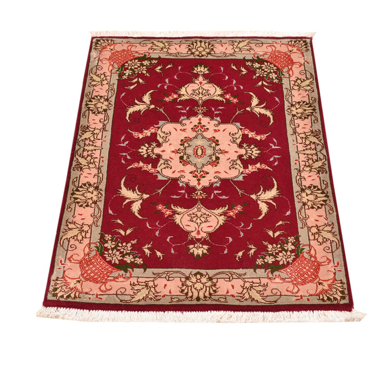 Tapis persan - Tabriz - Royal - 90 x 60 cm - rouge