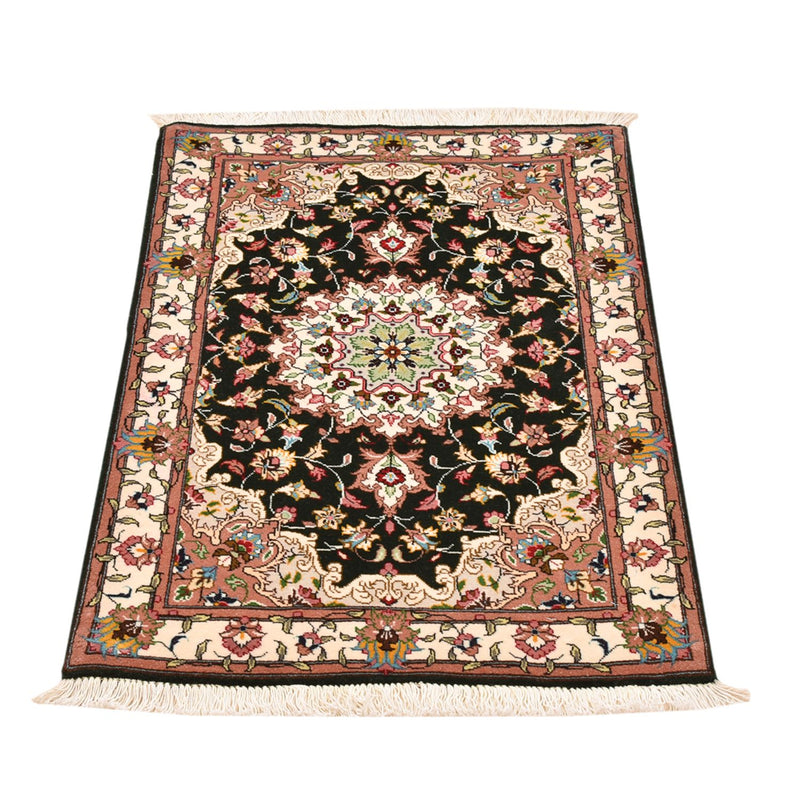 Tapis persan - Tabriz - Royal - 90 x 60 cm - bleu foncé