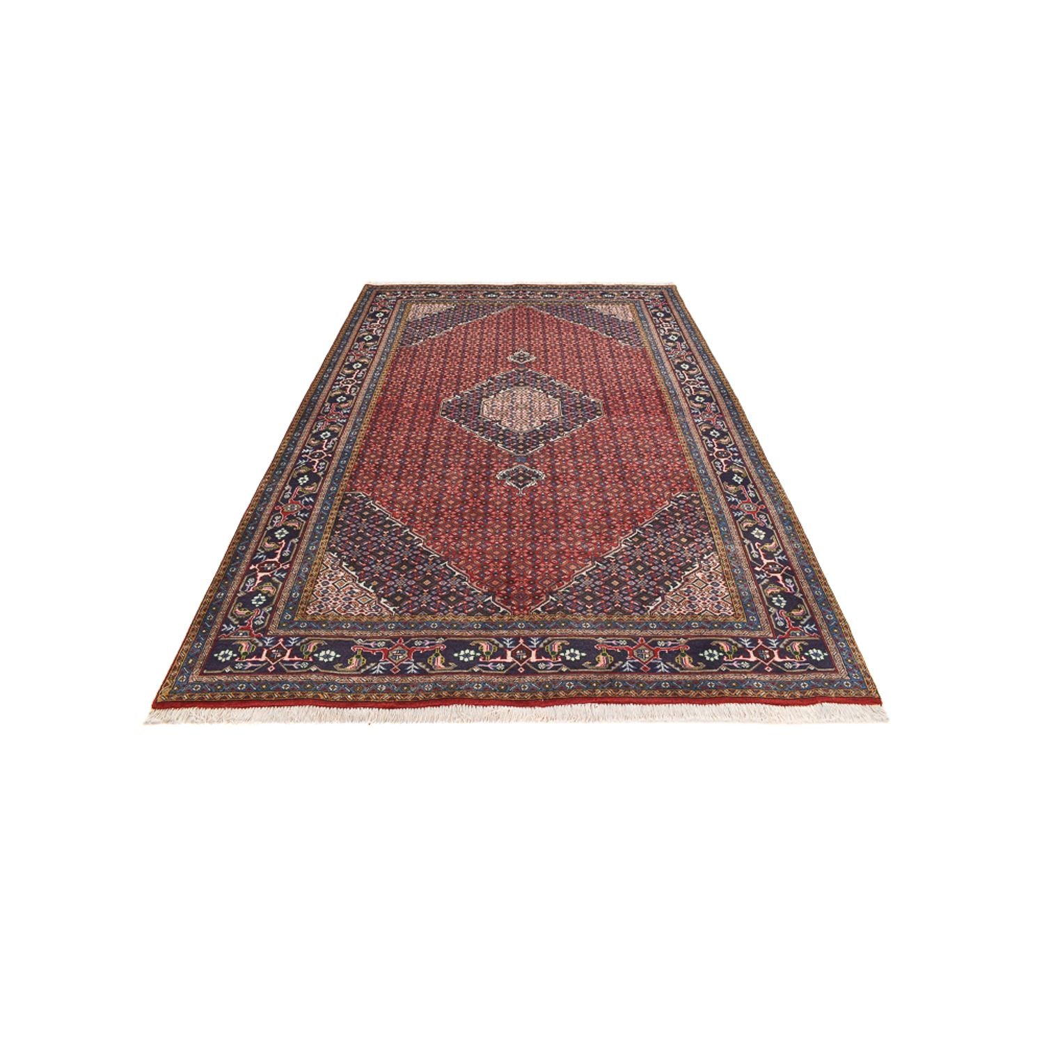 Tapis persan - Nomadic - 288 x 191 cm - rouge foncé