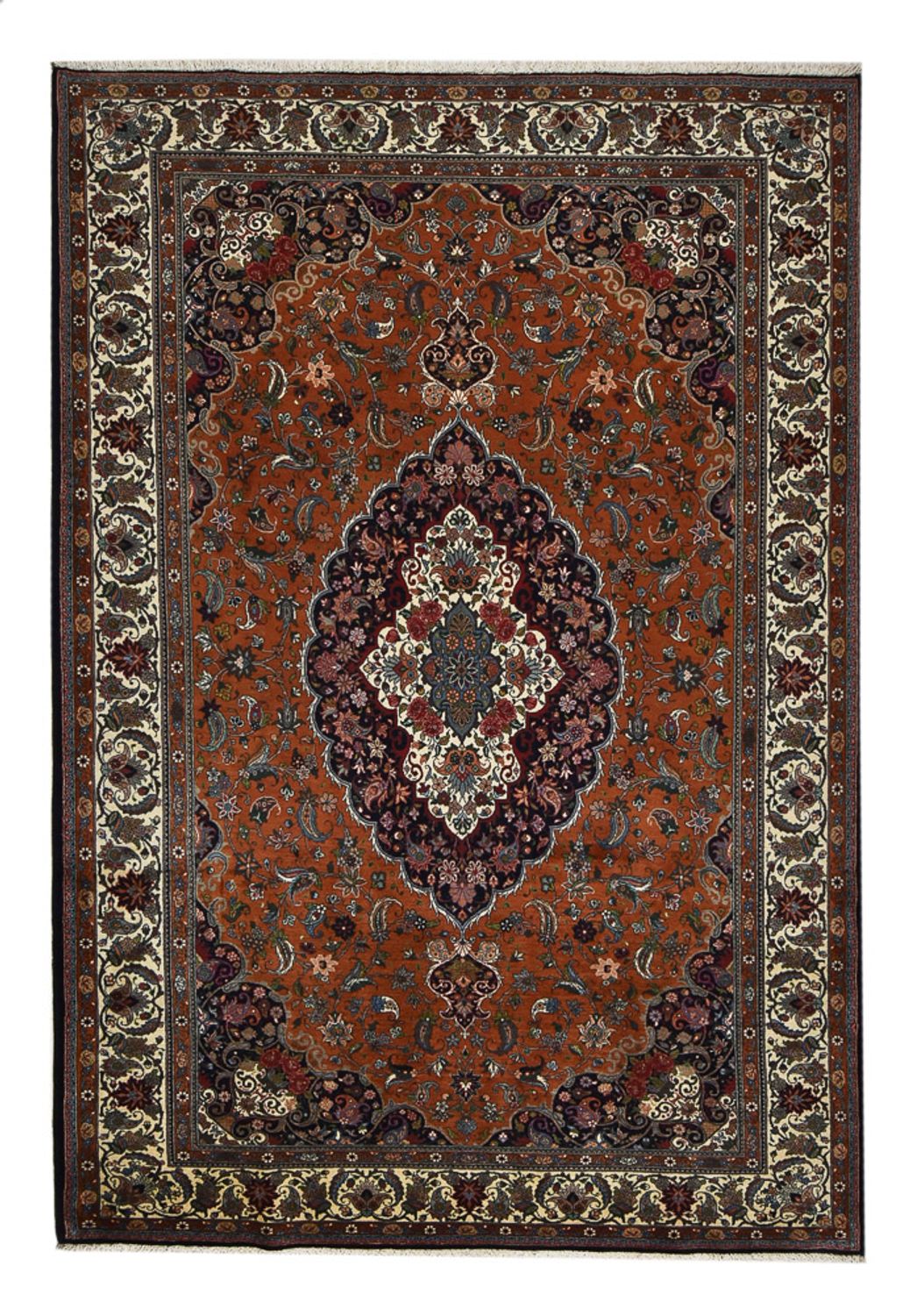 Tapis persan - Nomadic - 303 x 206 cm - rouge foncé