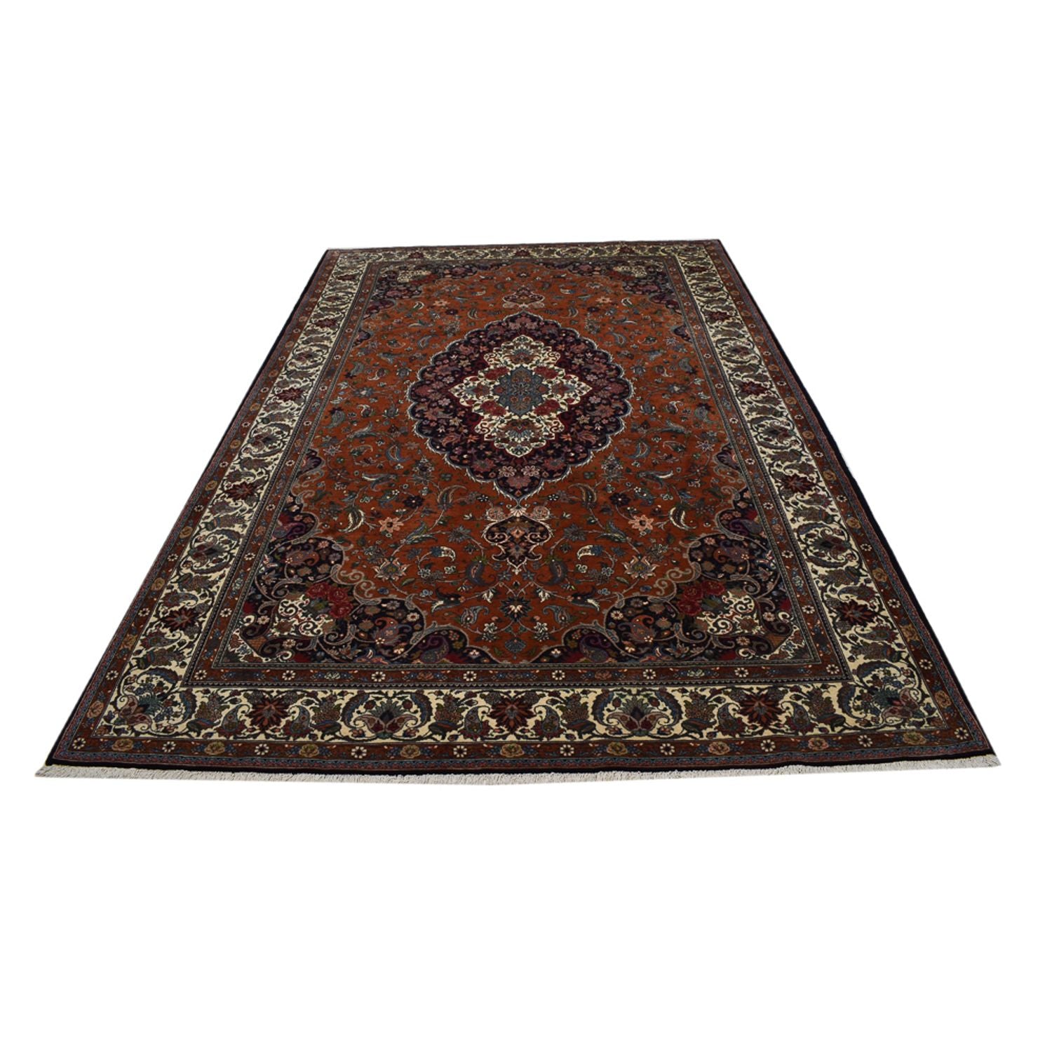 Tapis persan - Nomadic - 303 x 206 cm - rouge foncé