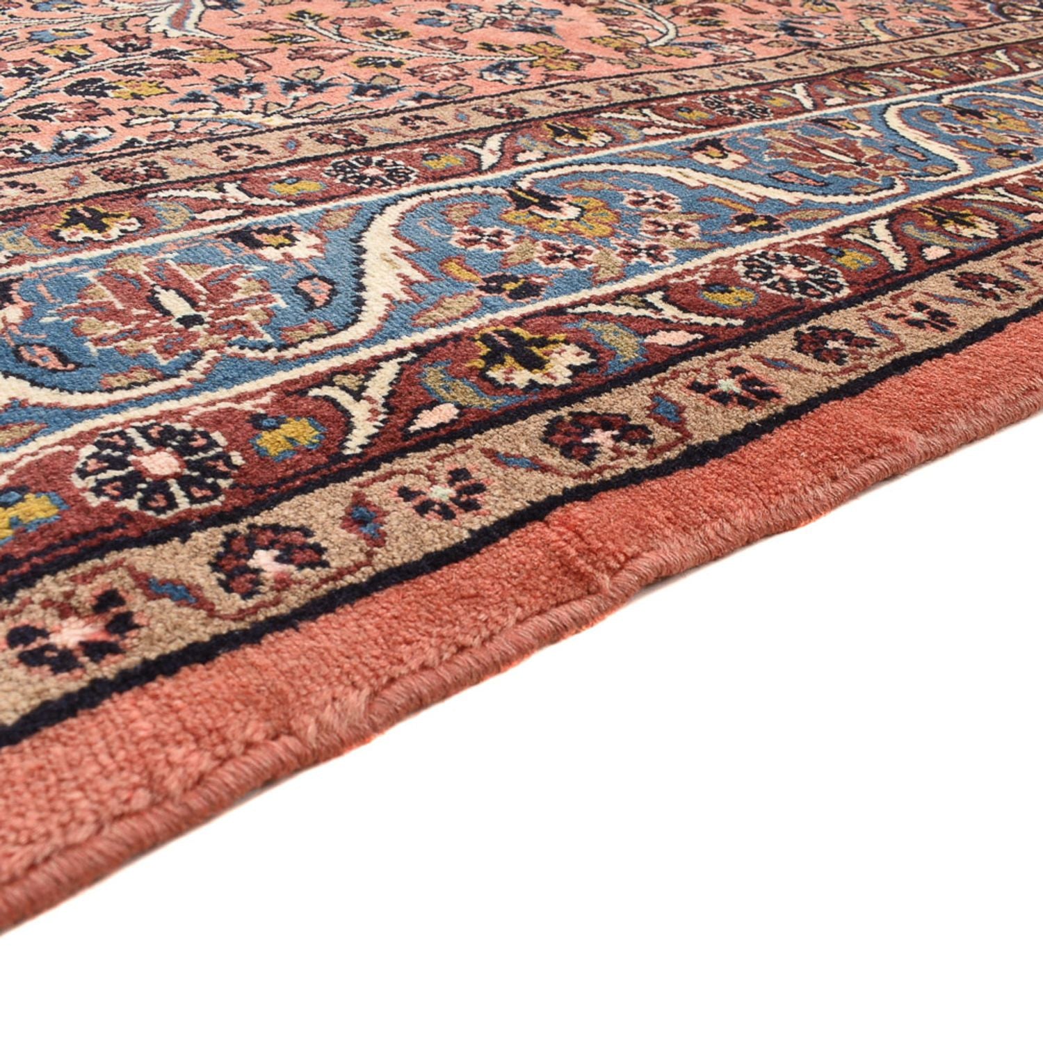 Tapis persan - Nomadic - 223 x 214 cm - rose