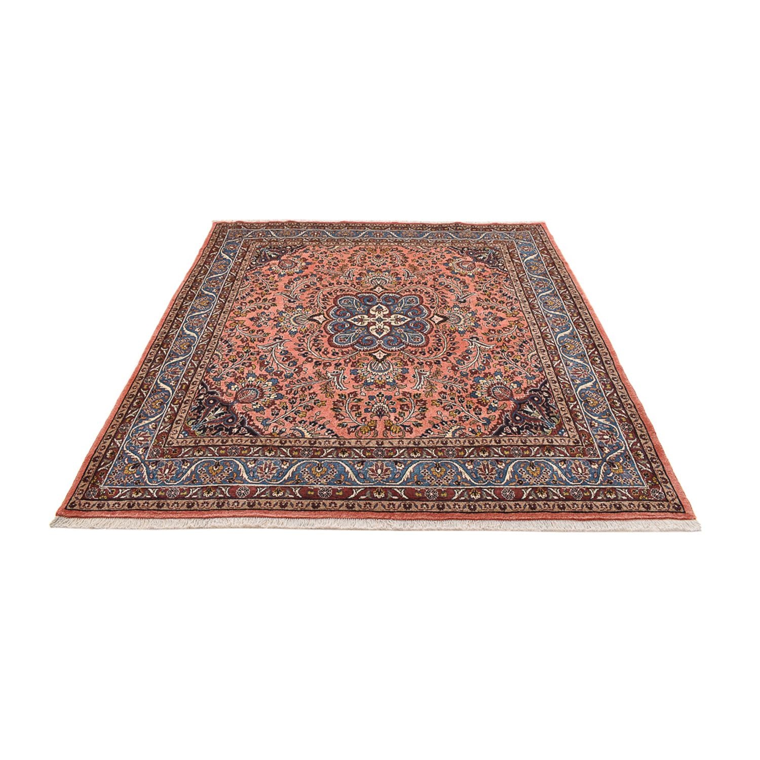 Tapis persan - Nomadic - 223 x 214 cm - rose
