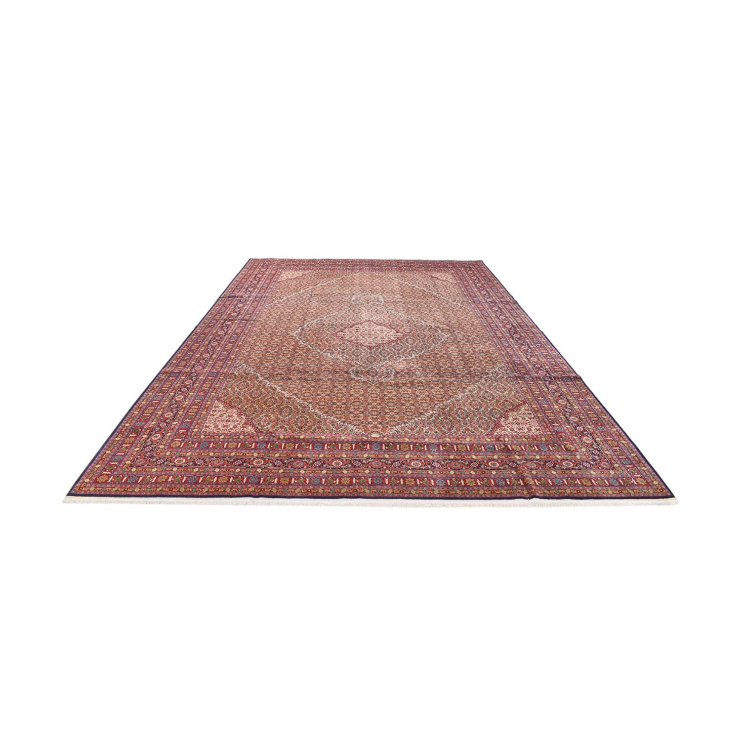 Tapis persan - Tabriz - 416 x 284 cm - rouge bordeaux