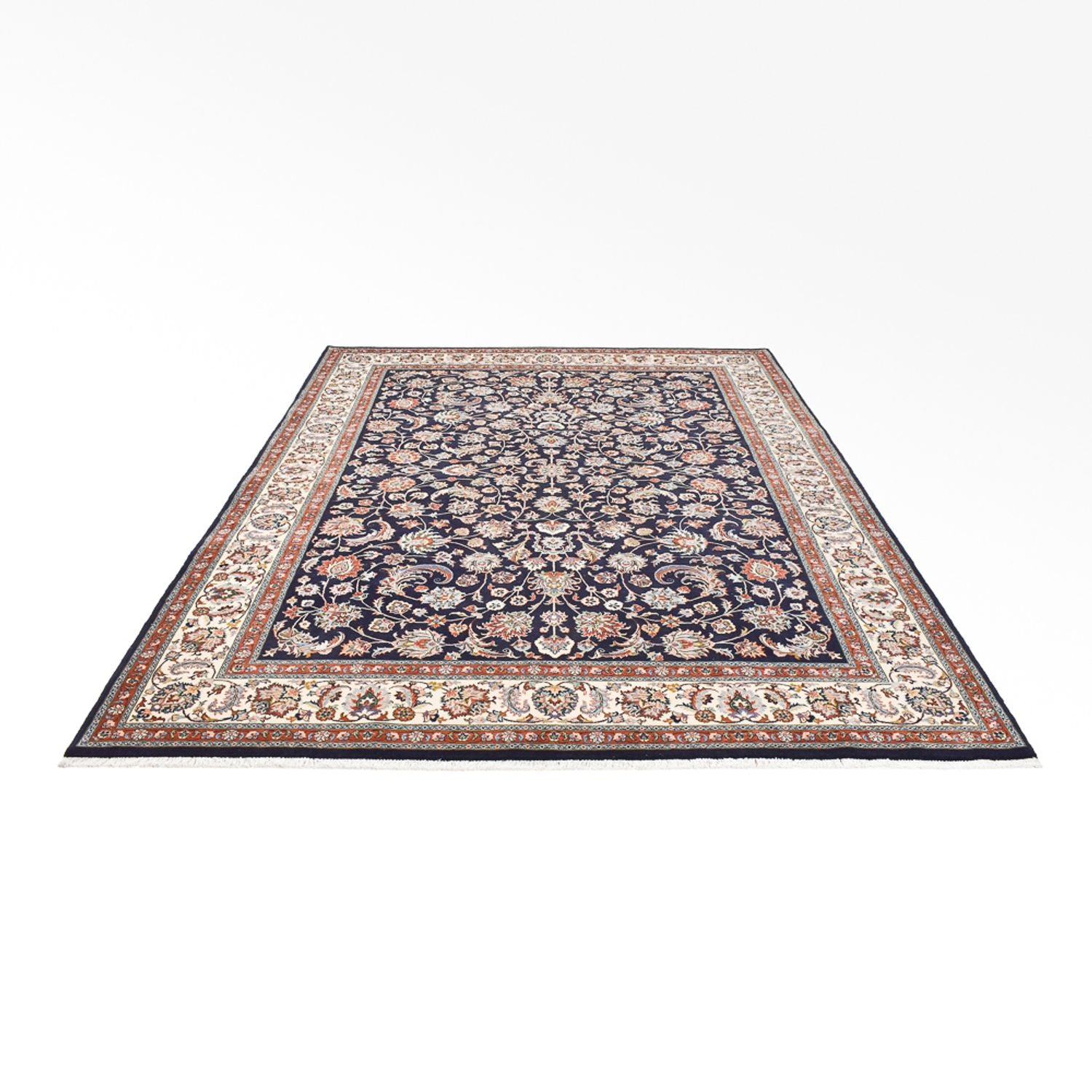 Tapis persan - Classique - Royal - 332 x 249 cm - bleu foncé