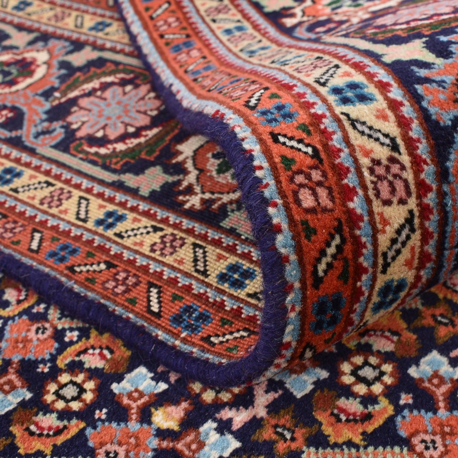 Tapis persan - Nomadic - 280 x 199 cm - rouge bordeaux