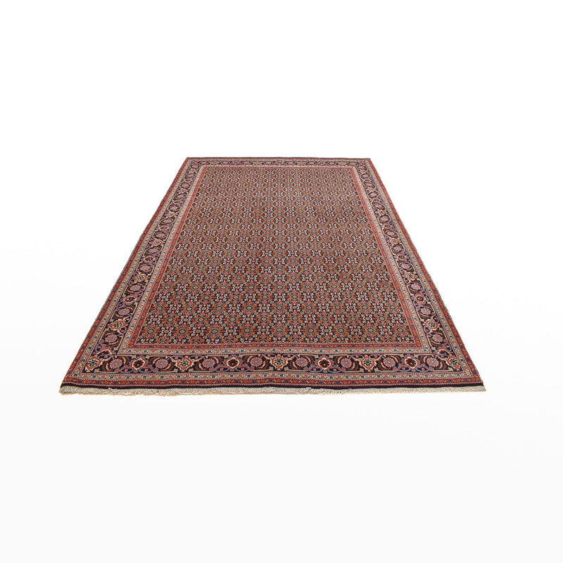Tapis persan - Nomadic - 280 x 199 cm - rouge bordeaux