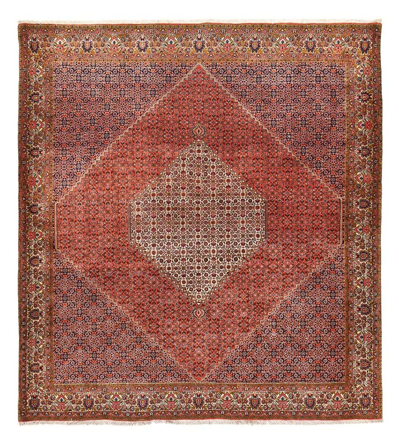 Tapis persan - Bidjar - 294 x 260 cm - rouge