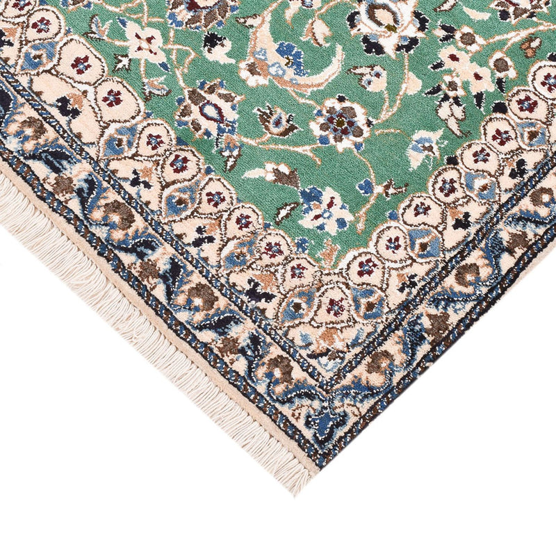 Tapis persan - Nain - Royal - 140 x 87 cm - vert