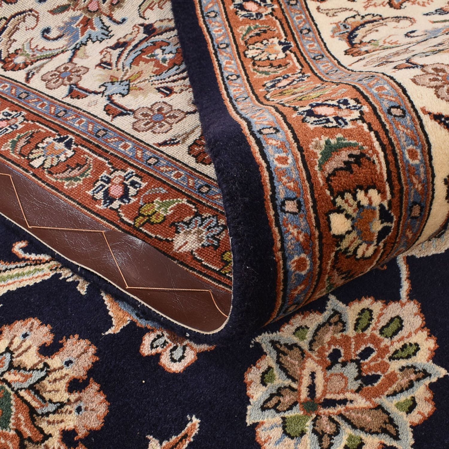 Tapis persan - Classique - 298 x 250 cm - bleu foncé