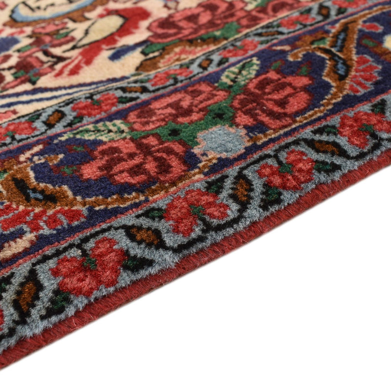 Tapis de couloir Tapis persan - Bidjar - 404 x 96 cm - rouge clair