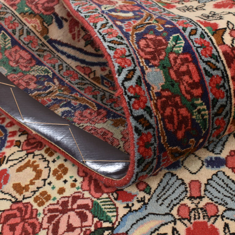 Tapis de couloir Tapis persan - Bidjar - 404 x 96 cm - rouge clair
