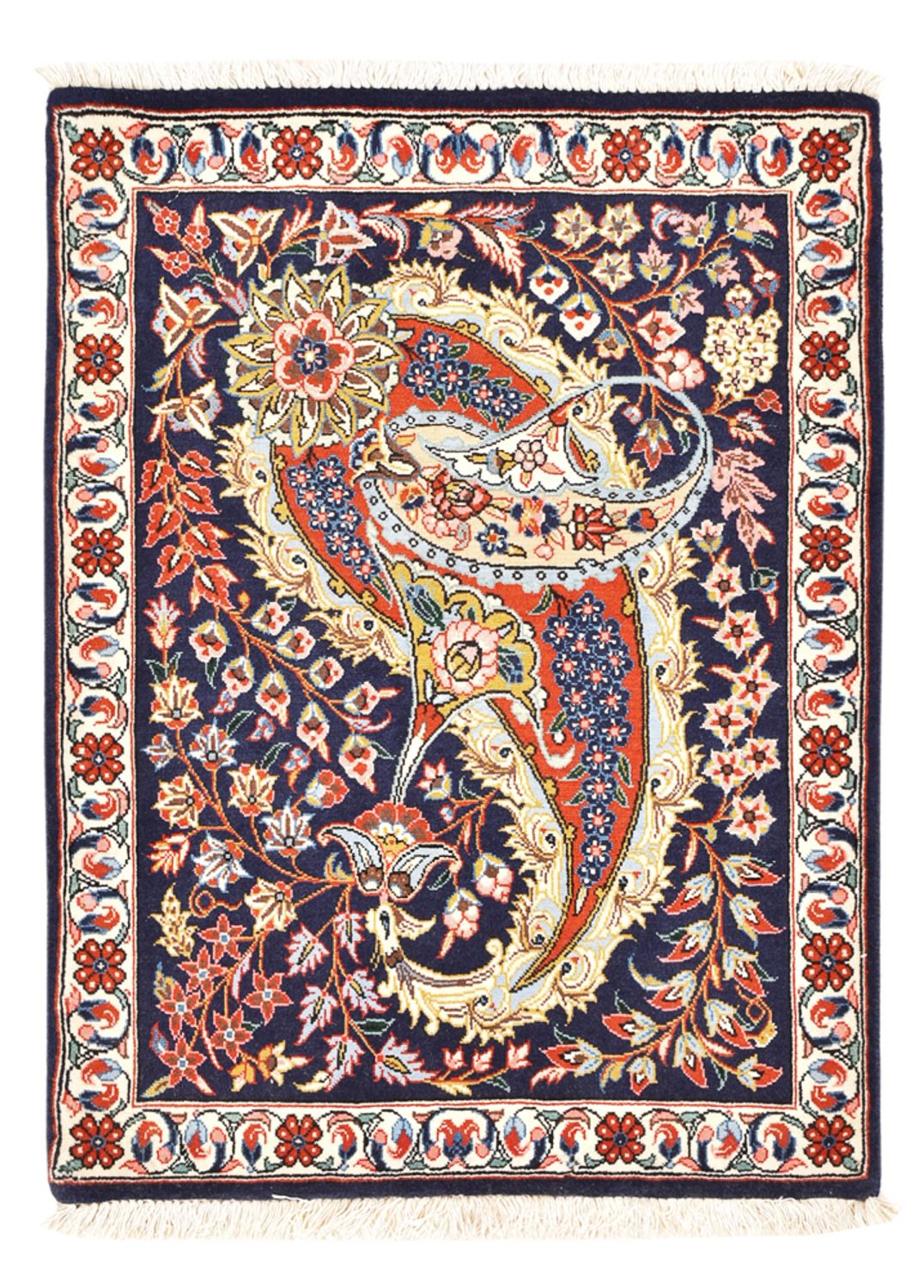 Tapis persan - Ghom - 84 x 64 cm - multicolore