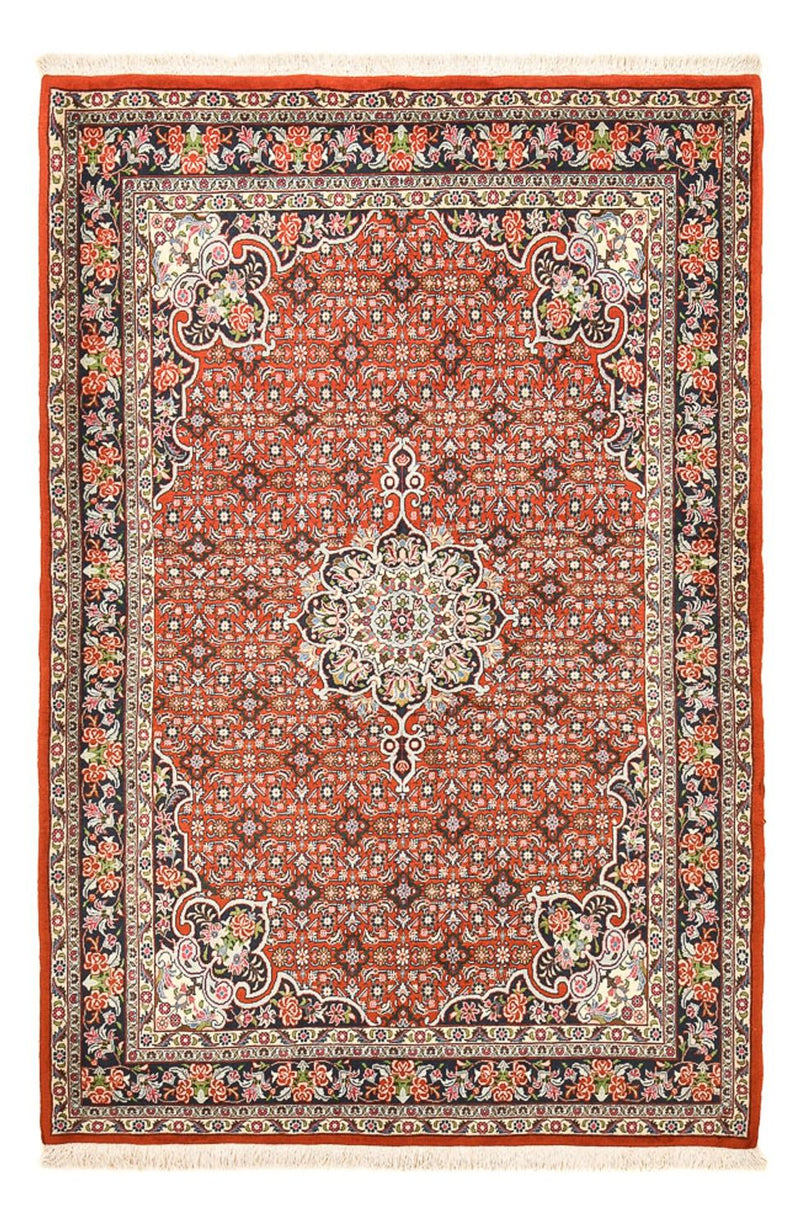 Tapis persan - Bidjar - 217 x 142 cm - rouge clair