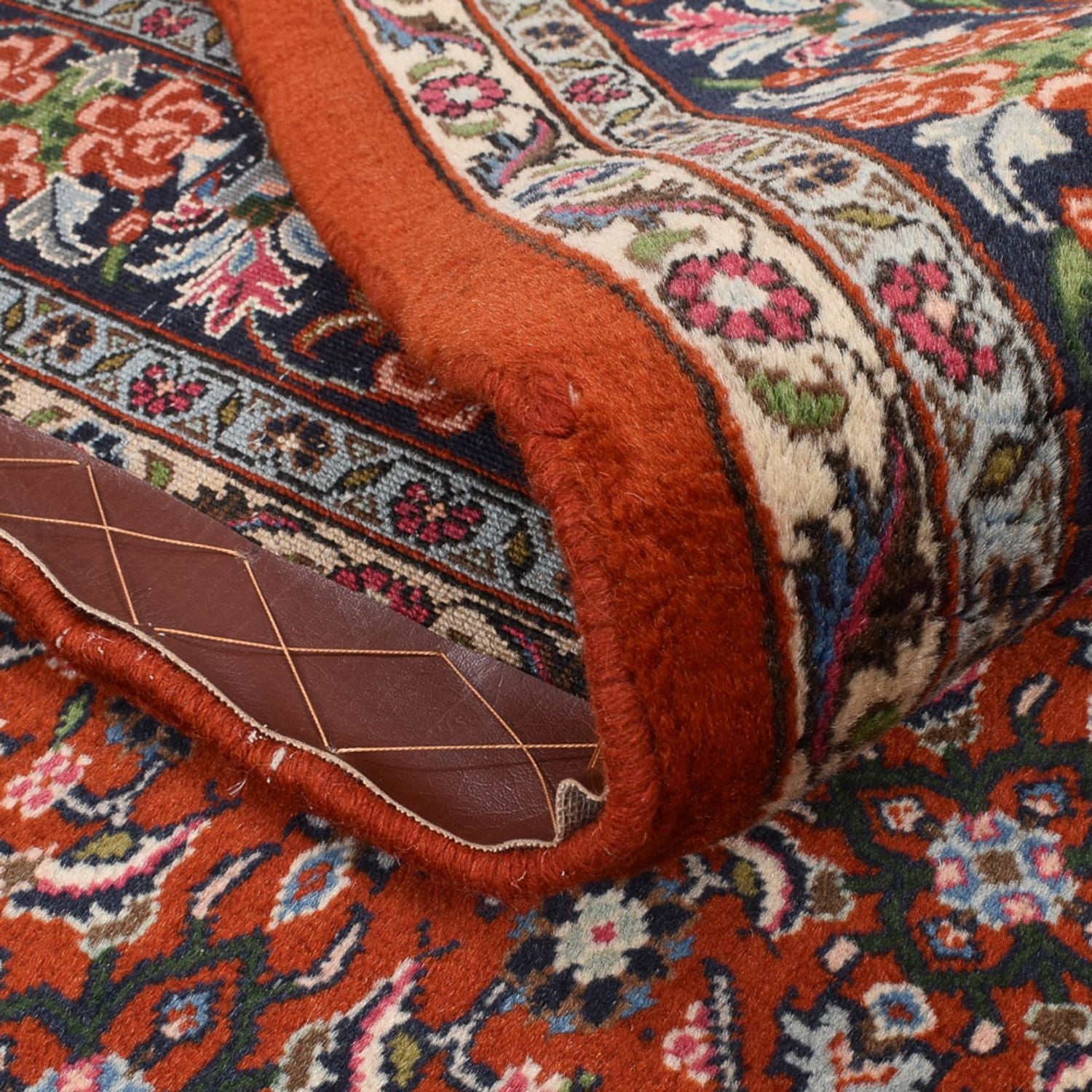 Tapis persan - Bidjar - 217 x 142 cm - rouge clair
