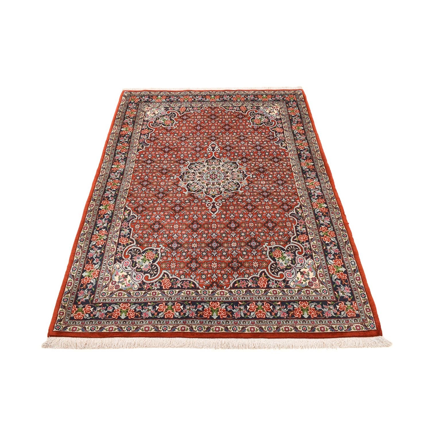 Tapis persan - Bidjar - 217 x 142 cm - rouge clair