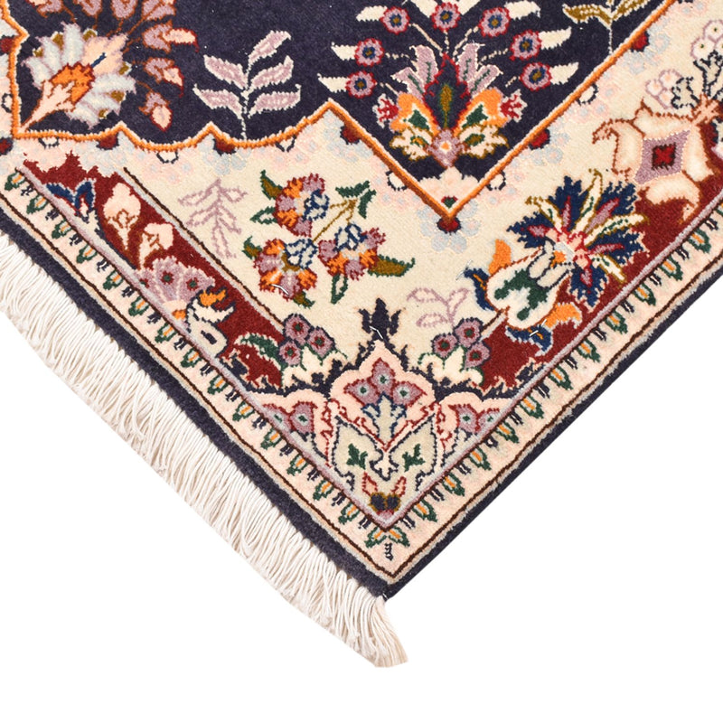 Tapis persan - Tabriz - Royal - 90 x 60 cm - bleu foncé