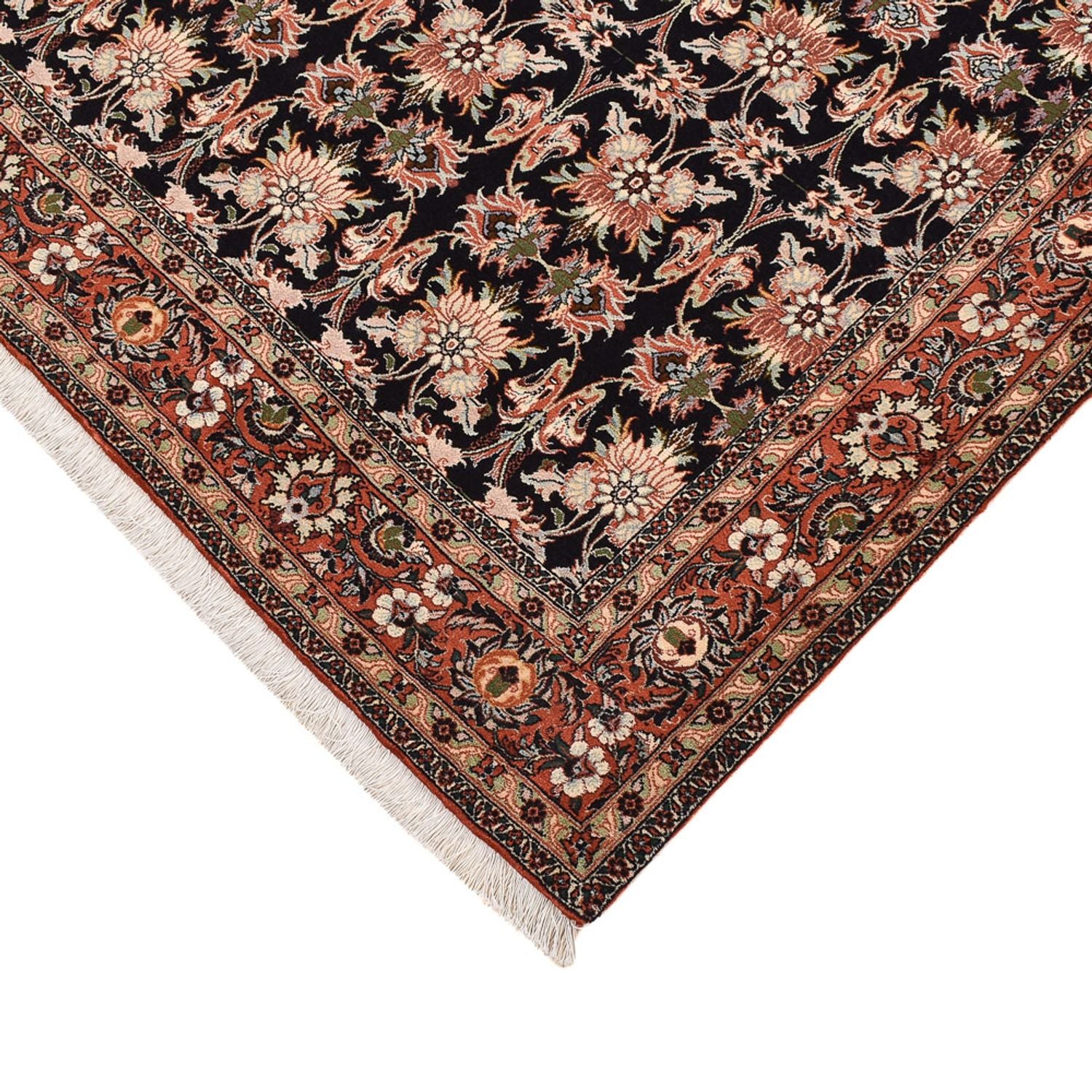 Tapis persan - Bidjar - 223 x 140 cm - bleu foncé