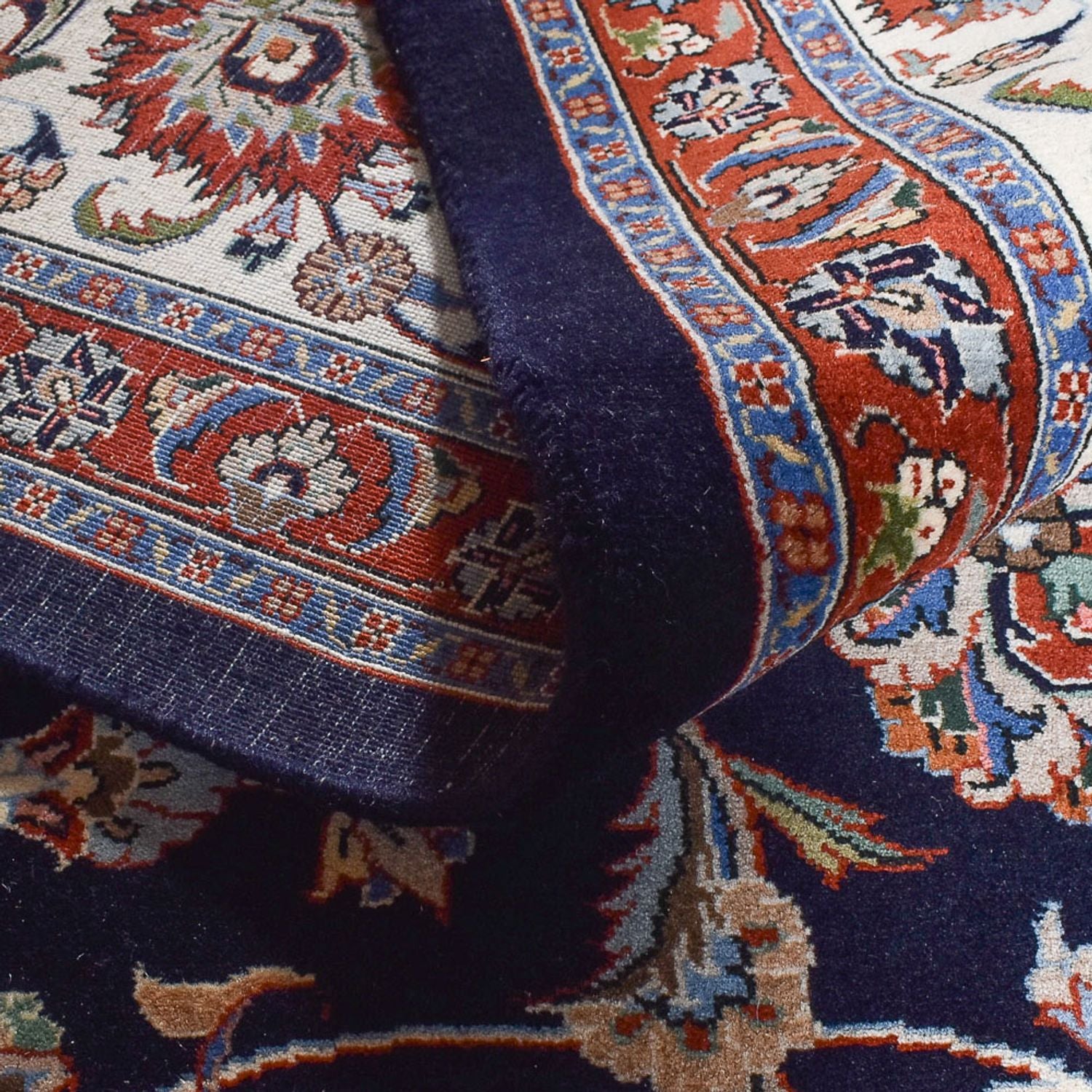 Tapis persan - Classique - 350 x 301 cm - bleu foncé