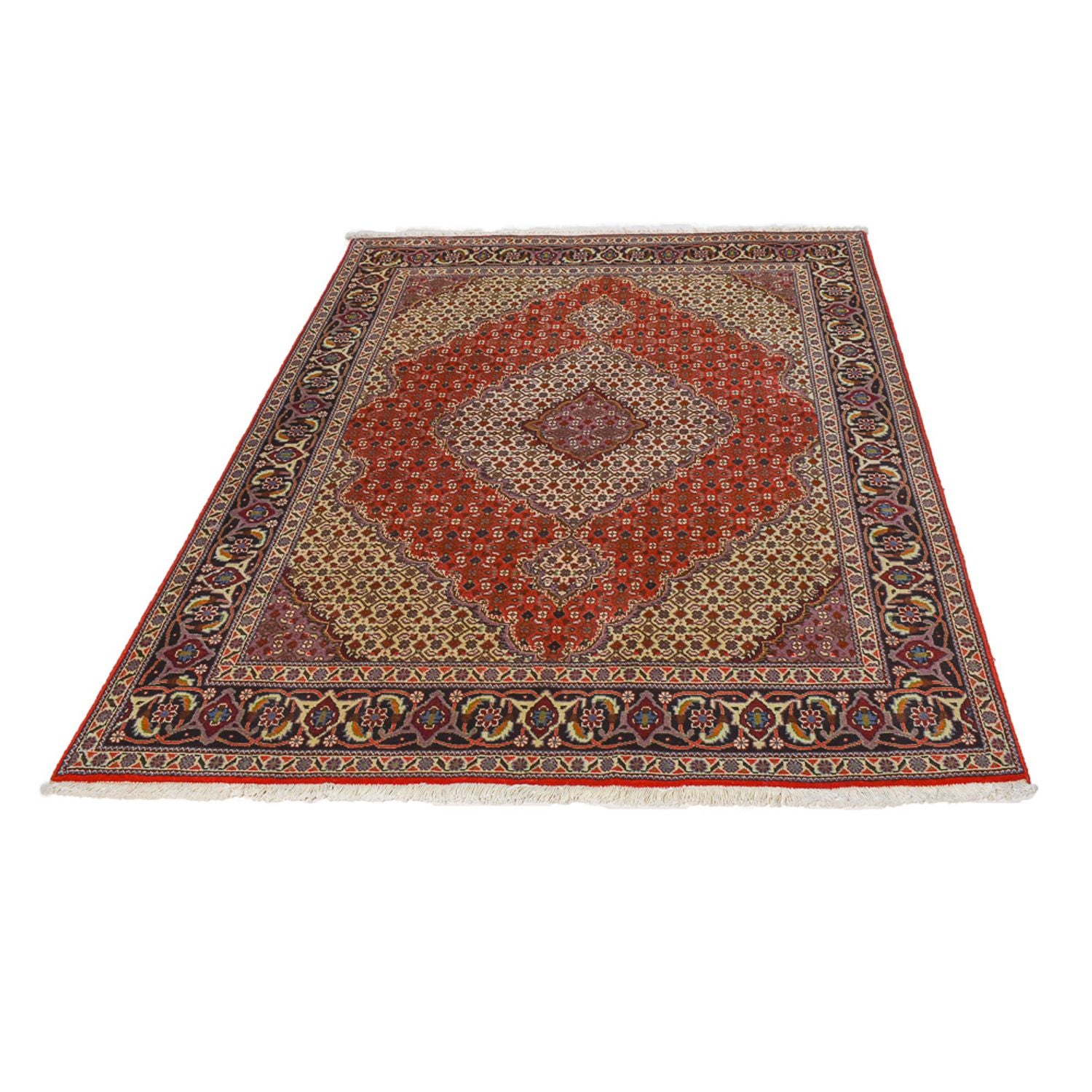 Tapis persan - Tabriz - Royal - 198 x 149 cm - rouge