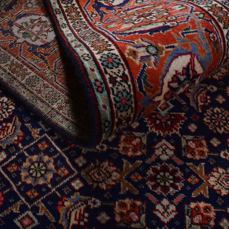 Tapis persan - Tabriz - 289 x 198 cm - bleu foncé