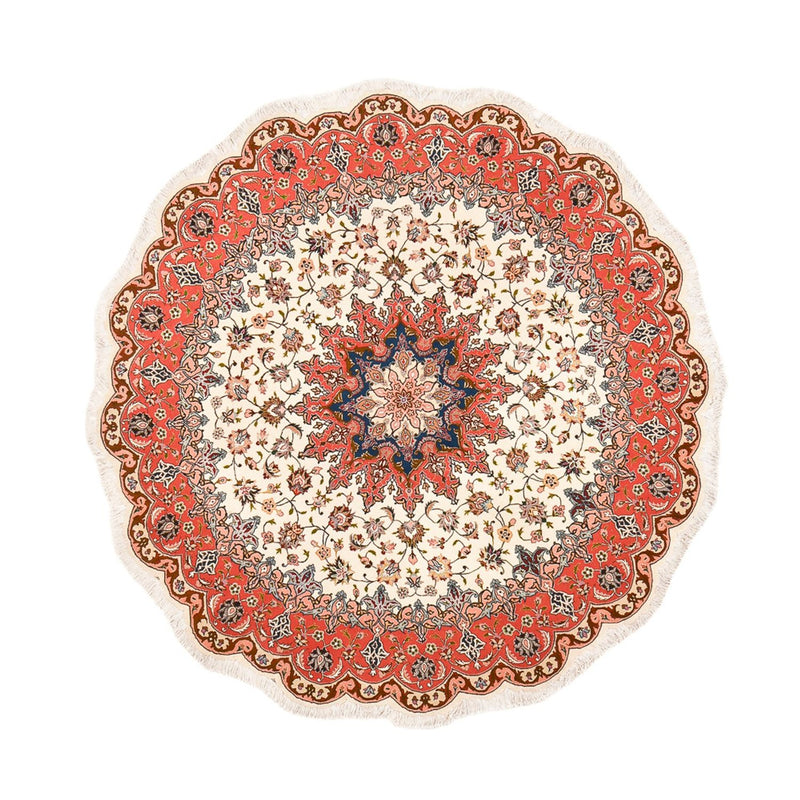 Tapis persan - Tabriz - Royal ronde  - 200 x 200 cm - multicolore