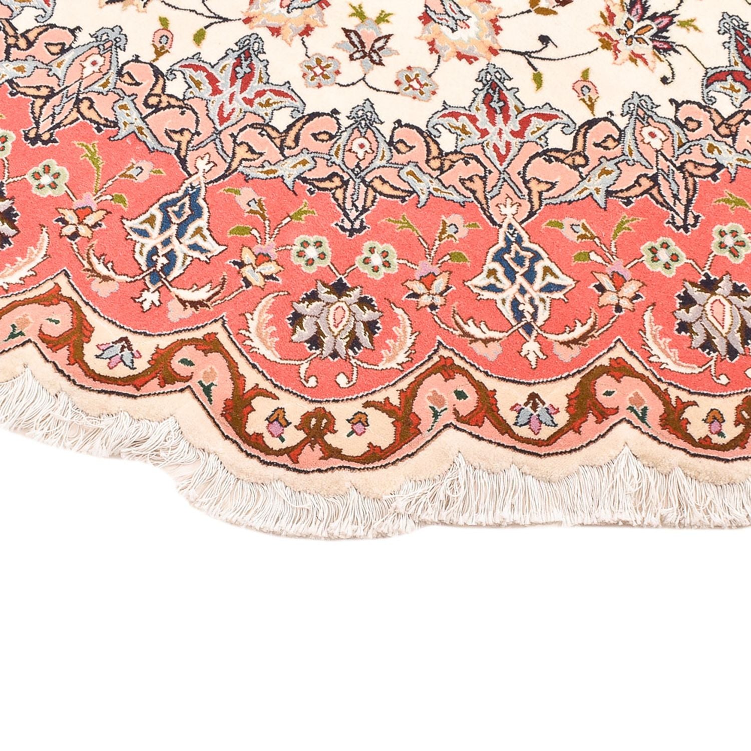 Tapis persan - Tabriz - Royal ronde  - 200 x 200 cm - multicolore