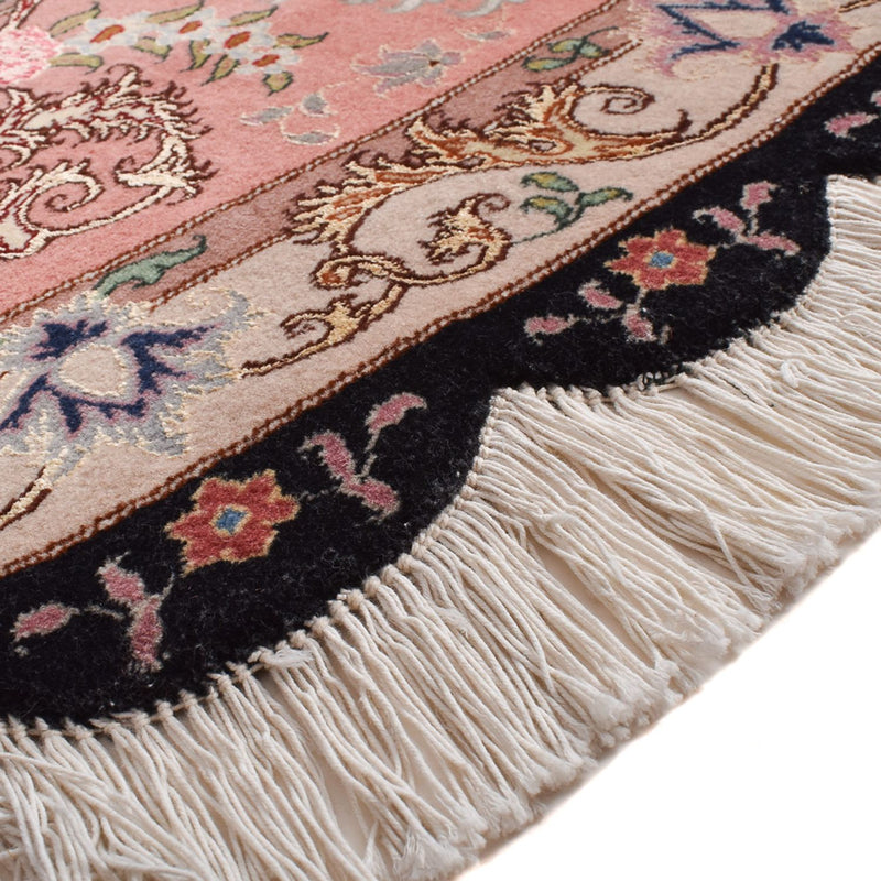Tapis persan - Tabriz - Premium ronde  - 250 x 250 cm - bleu foncé