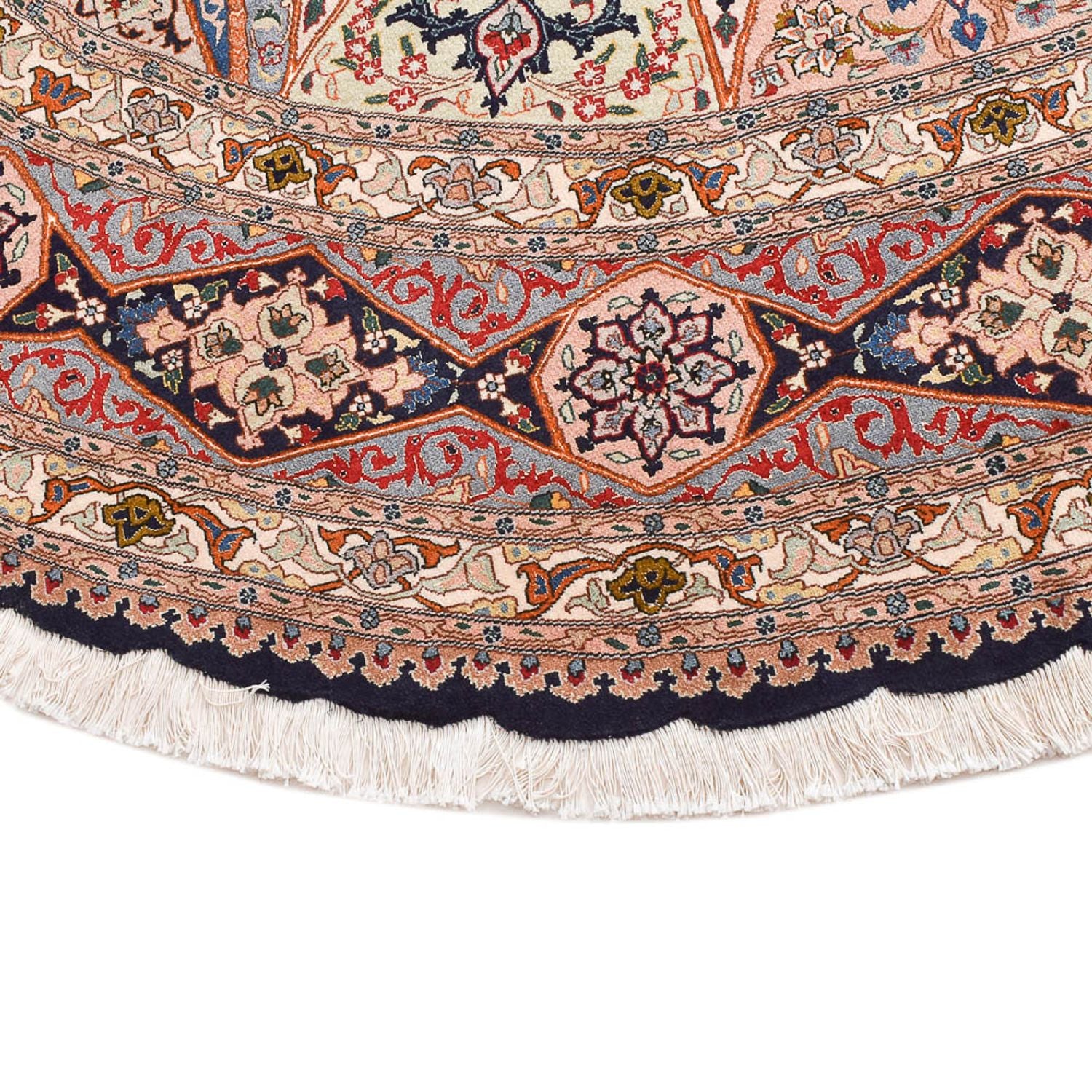 Tapis persan - Tabriz - Royal ronde  - 250 x 250 cm - rouge clair