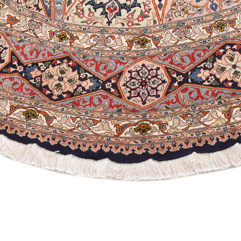 Tapis persan - Tabriz - Royal ronde  - 250 x 250 cm - rouge clair