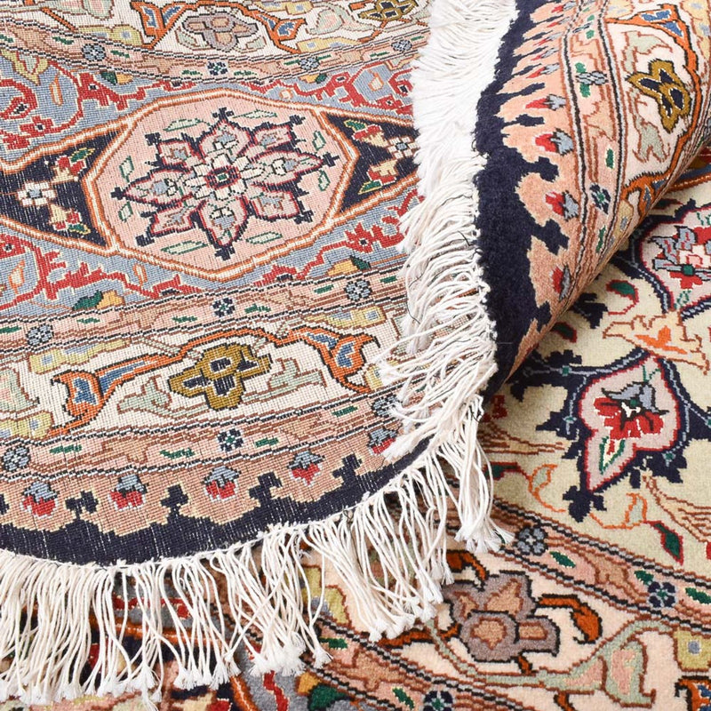 Tapis persan - Tabriz - Royal ronde  - 250 x 250 cm - rouge clair